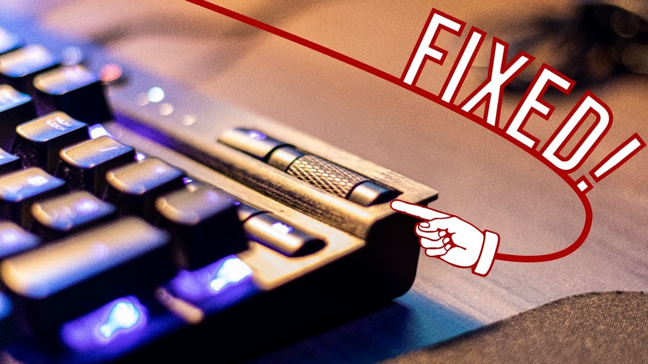 Fixing Erratic Volume Wheels on Keyboards